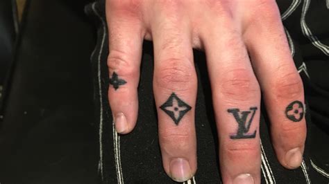 lv tattoo on finger|Unique LV Hand Tattoo Designs to Showcase Your Style .